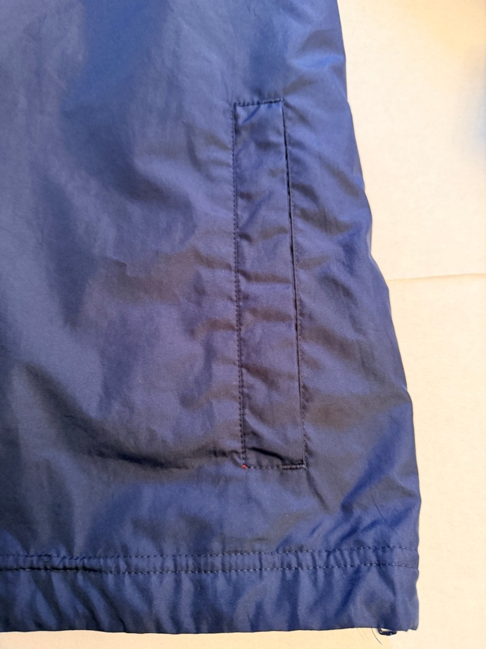 Nike Men’s Large V-Neck Windbreaker Pullover Jacket Blue Golf Lightweight Lined - Picture 5 of 11